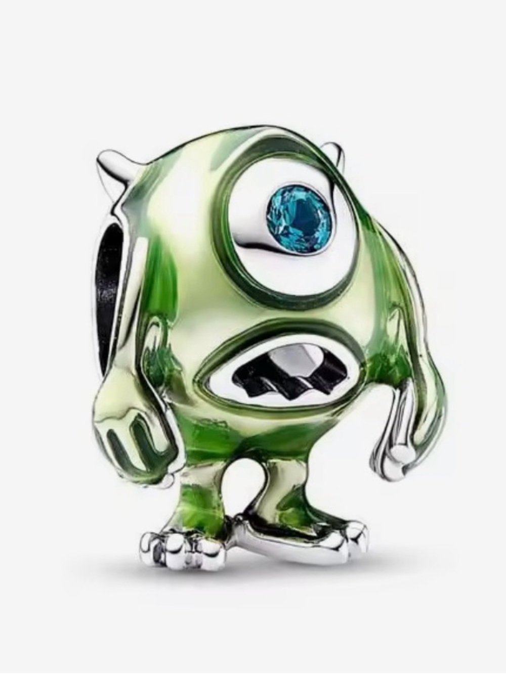 Silver & Green One-Eyed Monster Disney Charm